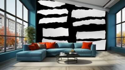 white paper ripped message background Wall mural