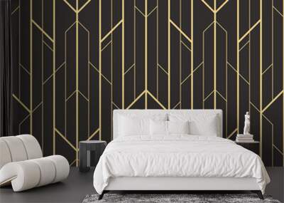 Abstract art deco seamless pattern 04 Wall mural