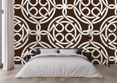 Celtic knot Abstract seamless pattern ornament vector Wall mural