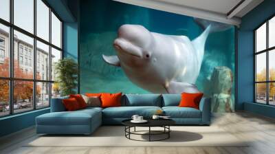 Beluga whale Wall mural