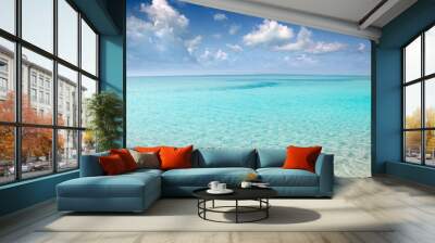 beach perfect white sand turquoise water Wall mural