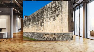 Chichen Itza stone ring Maya ballgame court Wall mural