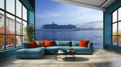 Cruise in Ibiza Island, Mediterranean sunrise Wall mural