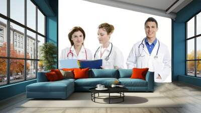 doctors teamwork, health professional people Wall mural