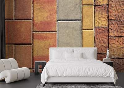 pavement flooring outdoor texture colorful Wall mural