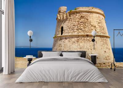 Torre des Garrovet in Babaria Cape Formentera Wall mural