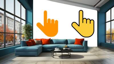 Hand cursor icon set  for web and mobile app. cursor sign and symbol. hand cursor icon clik Wall mural