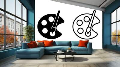 Paint icon vector for web and mobile app. paint brush sign and symbol. paint roller icon vector Wall mural