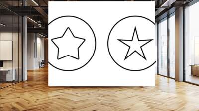 Star Icon vector for web and mobile app. rating sign and symbol. favourite star icon Wall mural