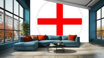 england national flag designed for Europe football championship in 2024 Wall mural