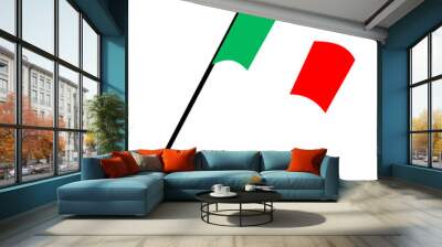 italy national flag designed for Europe football championship in 2024 Wall mural