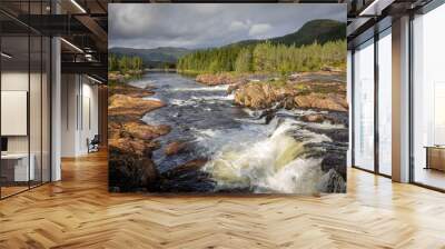 nature scenery  in Namsskogan, Trondelag, Norway Wall mural