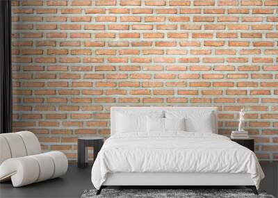 grunge red stonewall empty old brick texture wall background Wall mural