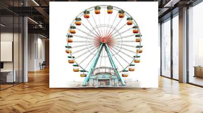 a portrait of a Ferris wheel Wall mural