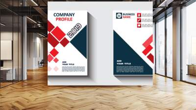 business vector set company profile Wall mural