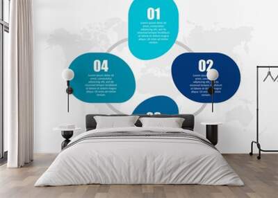 Business Infographic Element Premium Vector Wall mural