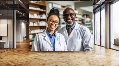 Two Pharmacists at the Pharmacy. Generative AI.
A digital painting of two pharmacists at the pharmacy. Wall mural