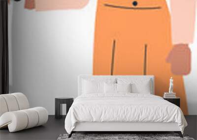 Female Entrepreneur Vector Wall mural