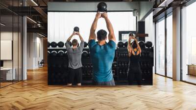 workout class in gym Wall mural