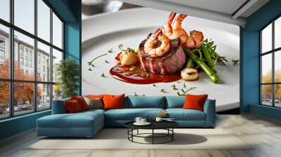 Beef: Steak and Shrimp Fine Dining Wall mural