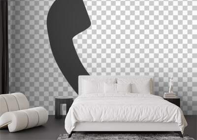 phone icon in flat style. vector illustration on isolated background. Wall mural