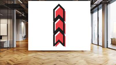 Letter I logo icon Wall mural