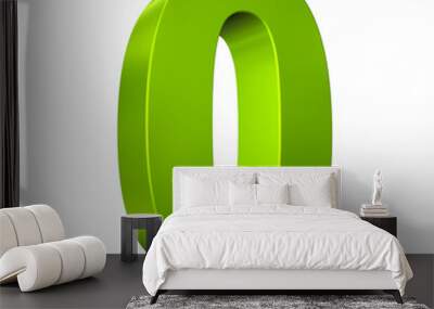 Number 0 3d render illustration Wall mural