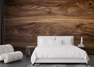 Design of brown wood texture, dark wood background Wall mural