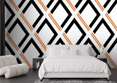 Seamless geometric rhombus pattern. Vector Illustration. Wall mural