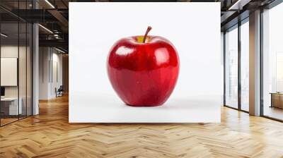 red apple isolated on white background vector illustration  Wall mural