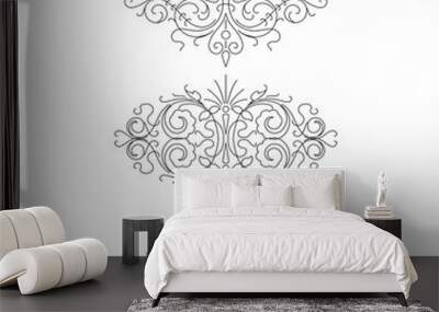 Calligraphic design elements set 2 Wall mural