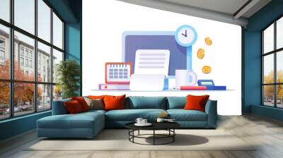 Payroll concept vector illustration Wall mural