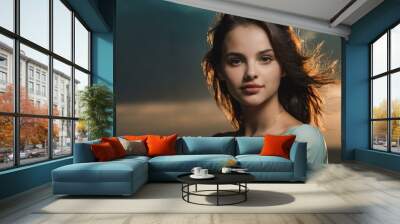 portrait of a woman Wall mural