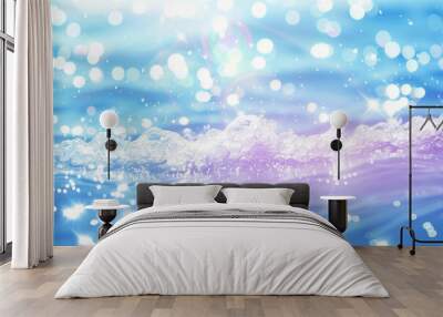 Abstract Water Ripples in Blue Wall mural