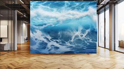 Serene Ocean Waves Background Wall mural