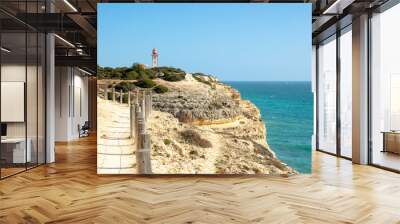 Algarve coast and lighthouse- Portugal Wall mural