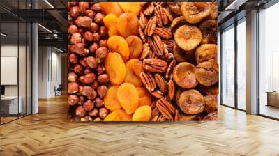 assorted of dried fruits- dried fruits background Wall mural