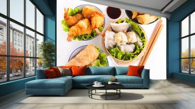 assortment of asia food Wall mural