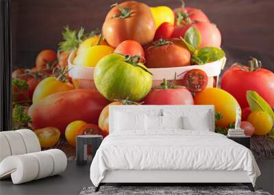 assortment of fresh tomato Wall mural