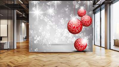 christmas card Wall mural