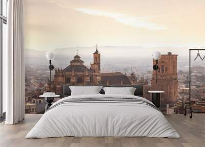 city landscape- Granada,  Andalusia in Spain Wall mural