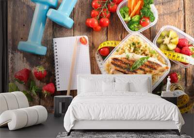 diet food concept Wall mural