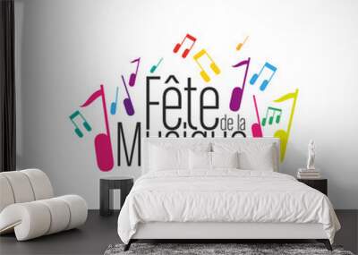 fête musique Wall mural