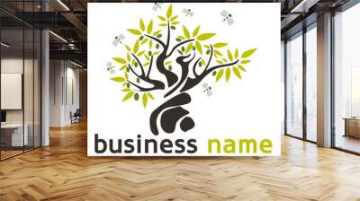 logo arbre design Wall mural