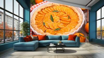 orange tart Wall mural