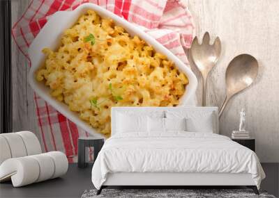 pasta gratin with cheese Wall mural