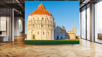 Pisa, Tuscany in Italy- tour tourism, travel, famous site Wall mural