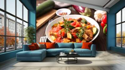 ratatouille,healthy vegetarian meal Wall mural