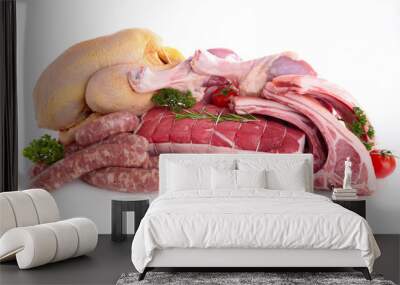 raw meat Wall mural