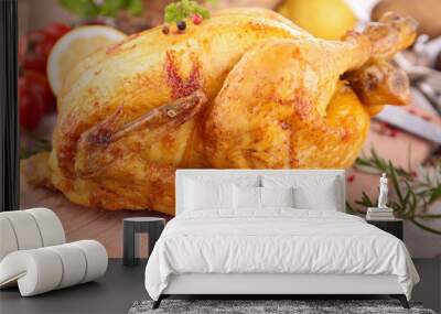 roasted chicken Wall mural